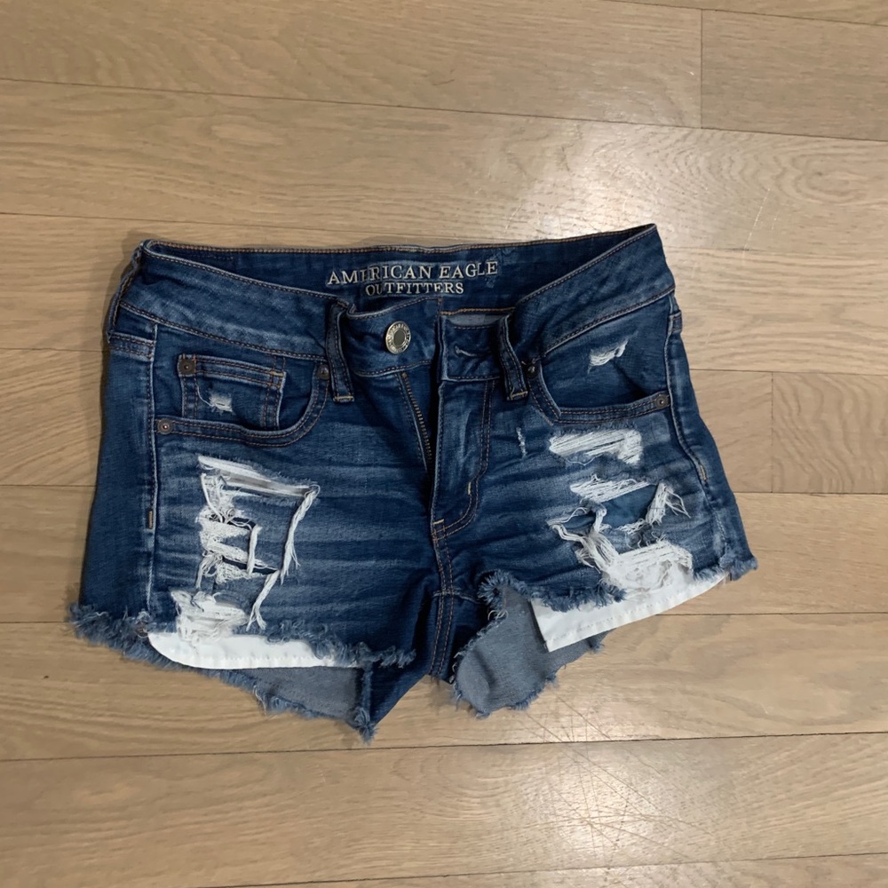 American Eagle shortie denim shorts